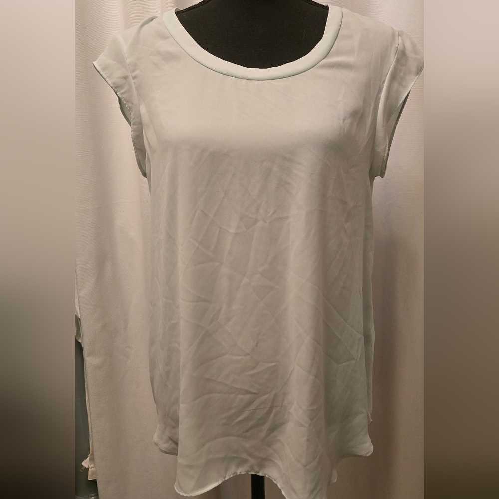 Banana Republic Light Mint Cap Sleeve Blouse M